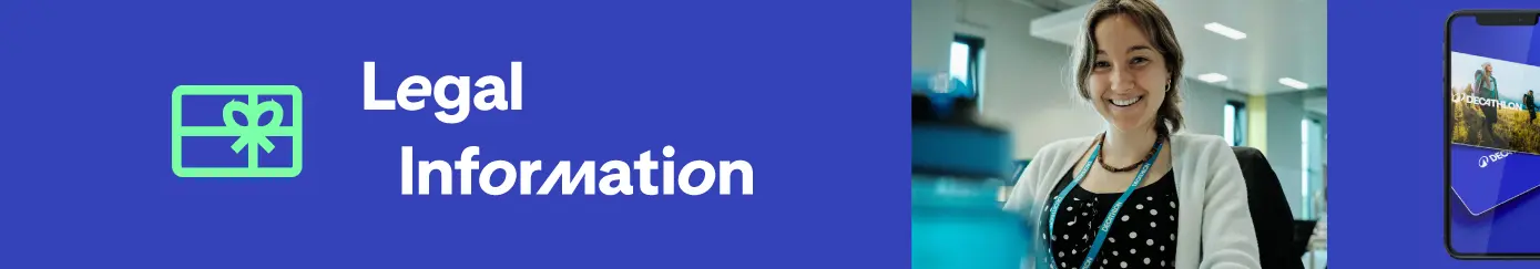 Legal information banner